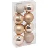 Image de Boule De Noël Plastique 70mm X8 Nude - Atmosphera Créateur D'intérieur