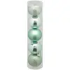 Image de Boule De Noël Plastique 50mm X5 Vert Amande - Atmosphera Créateur D'intérieur