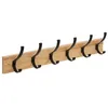 Image de Patère 6 têtes bois/metal - 5 five simply smart