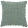 Image de Coussin Nid D'abeille Widdy 45x45cm Vert Céladon - Atmosphera