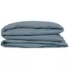 Image de Housse De Couette Carina Coton 240x220cm Bleu Orage - Atmosphera