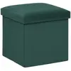 Image de Pouf Pliant Tess 38x38cm Vert Cèdre - Atmosphera