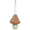 Image de Décoration De Sapin Laine Champignon Beige 8cm - Atmosphera Créateur D'intérieur