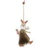 Image de Décoration De Sapin En Bois Renne Fourrure Patin 13cm - Atmosphera Créateur D'intérieur