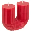 Image de Bougie En U Demi 400g Rouge - Atmosphera