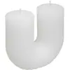 Image de Bougie En U Demi 400g Blanc - Atmosphera