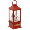 Image de Décoration Lanterne Rouge H20 Cm 4 Led Blanc Froid À Piles - Feeric Lights & Christmas