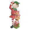 Image de Décoration de Noël - Feeric Christmas - Lutin et Bonhomme Pain dépice - H 24 cm - Polyrésine - Intérieur