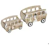 Image de CAGETTE BOIS BUS BLC X2 - Feeric lights & christmas