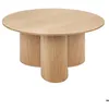 Image de Table basse Aliona bois naturel D80cm - Atmosphera Créateur dintérieur