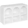Image de Meuble 6 Niches Soleya 110x71.5cm Blanc - Atmosphera