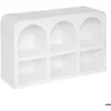 Image de Meuble 6 niches Soleya 110x715cm blanc - Atmosphera Créateur dintérieur