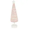 Image de Décoration sapin rouge H38cm 20 LED blanc chaud à piles - Feeric lights & christmas