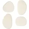 Image de Lot De 4 Patères Organiques Karen Blanc Ivoire L7/10cm - Atmosphera