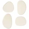 Image de Lot de 4 patères organiques Karen blanc ivoire L7/10cm - Atmosphera Créateur dintérieur