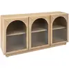 Image de Buffet 3 Portes En Verre Lousada Acacia 160x80cm - Atmosphera