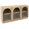 Image de Buffet 3 portes en verre lousada acacia 160x80cm LOUSADA