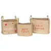 Image de Lot de 3 paniers enfant neree motif coeur l283338cm NEREE