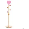 Image de Porte-manteau enfant coeur Solea beige H135cm - Atmosphera Créateur dintérieur