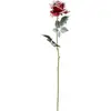 Image de Branche Rose Rouge Enneigée H62 - Atmosphera Créateur D'intérieur