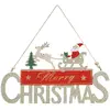 Image de Suspension De Noël En Bois Inscription Christmas L. 35 Cm - Feeric Lights & Christmas