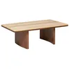 Image de Table basse Jivan Travertin bois 120x70cm - Atmosphera Créateur dintérieur
