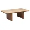 Image de Table basse jivan travertin bois 120x70cm JIVAN