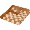 Image de Plaid Tricot Itha Motif Damier 130x180cm - Atmosphera