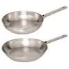 Image de Lot de 2 poêles en inox 2428 cm BRILLANCE