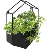 Image de Plante Artificielle Suspendue Curt Pot Métal Noir H35cm - Atmosphera