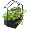 Image de Plante artificielle suspendue Curt pot métal noir H35cm - Atmosphera Créateur dintérieur