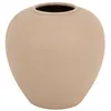 Image de Vase boule Rily céramique taupe H22cm - Atmosphera Créateur dintérieur