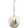 Image de Boule De Noël Maison Neige 80mm - Atmosphera Créateur D'intérieur
