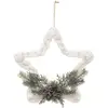 Image de Décoration De Sapin Laine Étoile Branche Givrée 30cm - Atmosphera
