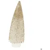 Image de Décoration sapin blanc et or H30cm 10 LED blanc chaud à piles - Feeric Lights & Christmas