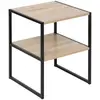 Image de Table De Chevet Aliaj 2 Étagères Effet Bois - 5five