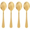 Image de Lot De 4 Cuillères À Café En Inox "gold" 13cm Or