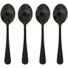 Image de Lot De 4 Cuillères À Café En Inox "shadow" 13cm Noir