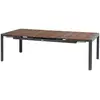 Image de Table De Jardin Extensible Paradize Noyer Graphite 12 Places En Aluminium Et Acacia - Hespéride