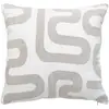 Image de Coussin Jacquard Safina Beige Lin 40x40cm - Atmosphera Créateur D'intérieur