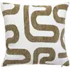 Image de Coussin Jacquard Safina Vert Kaki 40x40cm - Atmosphera