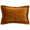 Image de Coussin flanelle Cuddly beige lin 30x50cm - Atmosphera Créateur dintérieur