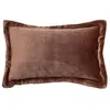 Image de Coussin flanelle Cuddly marron 38x58cm - Atmosphera Créateur dintérieur