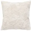 Image de Coussin flanelle Ryo beige lin 40x40cm - Atmosphera Créateur dintérieur