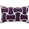 Image de Housse De Coussin Jeni Chenille Violet 50x30cm - Atmosphera