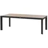 Image de Table De Jardin Évasion Effet Bois Honey Graphite 8 Places Lates En Aluminium - Hespéride