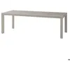 Image de Table de jardin Évasion effet bois lin & argile 8 places lates en aluminium - Hespéride