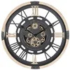Image de Horloge mécanique bois D80cm - Atmosphera Créateur dintérieur