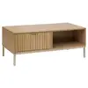 Image de Table basse tasso effet bois naturel 100x40cm TASSO