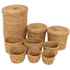 Image de Lot de 9 paniers ronds Little cottage jonc D14/19/24/28/35cm - Atmosphera Créateur dintérieur